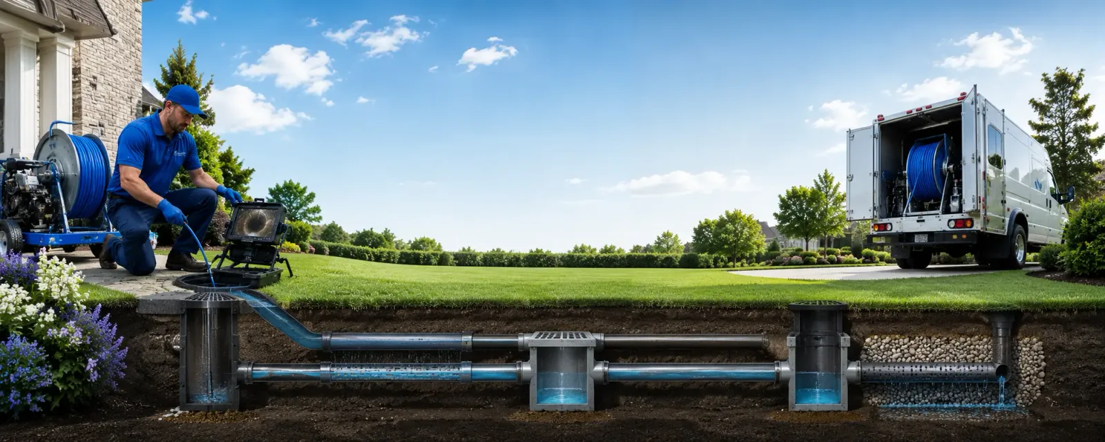 Outdoor drain cleaning information for Broad Top, PA